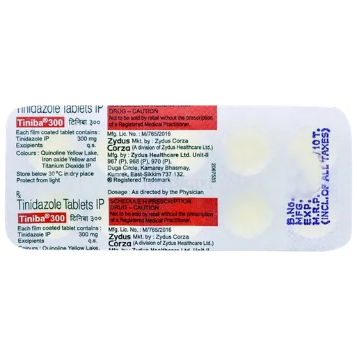 tiniba 300mg tablet 10's